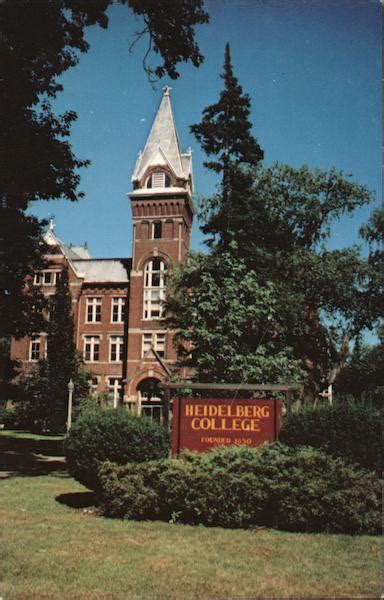 College Hall - Heidelberg College, Founded 1850 Tiffin, OH Postcard