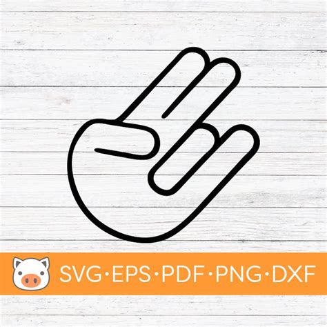 Shocker Hand Symbol SVG Digital Download File, SVG, Vector Cut File ...