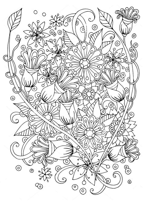 Flower zentangle coloring page | Abstract coloring pages, Coloring book pages, Coloring books