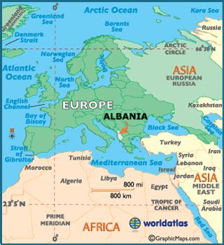 Albania Map / Geography of Albania / Map of Albania - Worldatlas.com