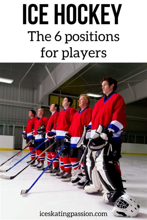 The 6 positions in Ice Hockey (roles + skills + rules)