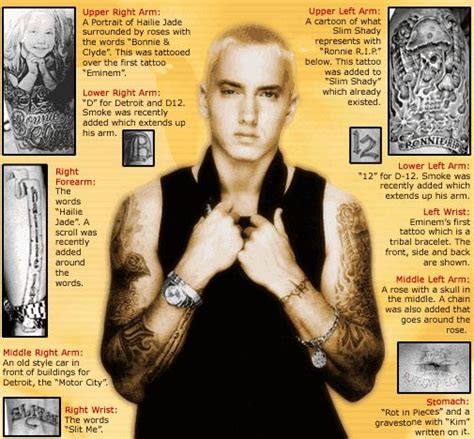 Eminem's tattoos (: | Tatoos | Pinterest