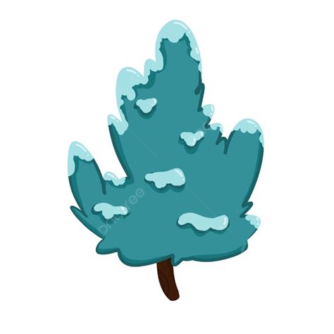 Green Color Tree Picture With Winter Snow, Winter, Snow, Tree Snowfall PNG Transparent Clipart ...