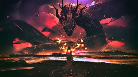 Dragon Goddess Artwork Fantasy Wallpaper,HD Artist Wallpapers,4k ...