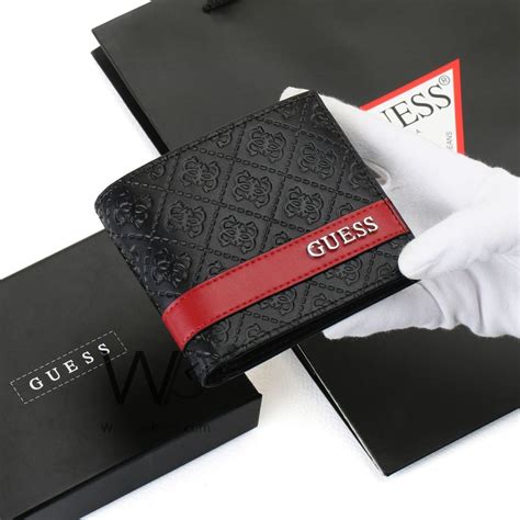 Guess wallet Patterned Black For Men Leather | Watches Prime