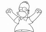 Homer Simpson Coloring Pages sketch template