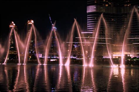 The Dubai Fountain is a record-setting choreographed fountain system ...