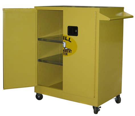 Securall SCC242 Counter High Mobile Cabinet w/ casters (2 rigid, 2 swivel) / Self-Latch Standard ...