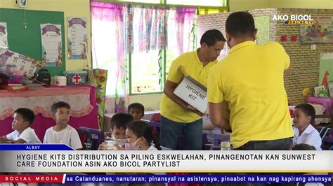 Hygiene kits distribution sa piling eskwelahan sa Albay, pinangenotan ...