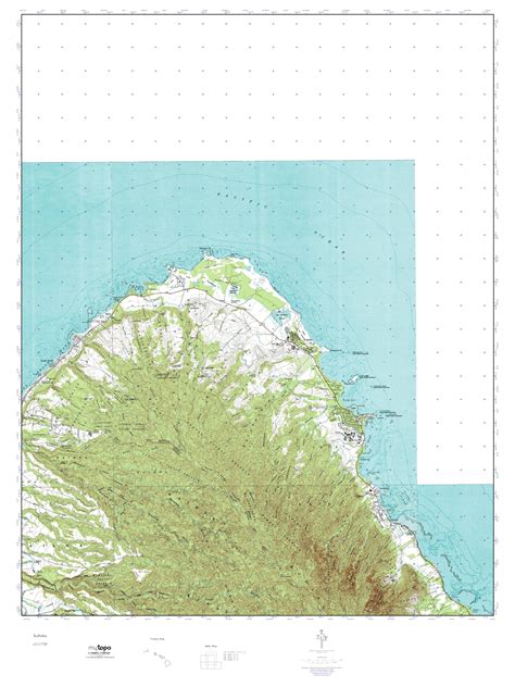 MyTopo Kahuku, Hawaii USGS Quad Topo Map