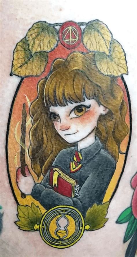 Hermione Granger Tattoo Design Images (Hermione Granger Ink Design Ideas) | Cartoon tattoos ...