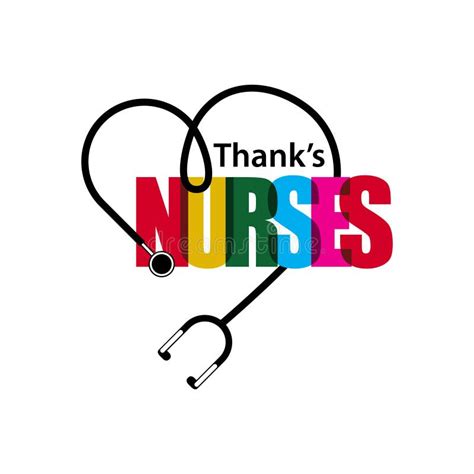 Thanks Nurses Vector Template Design Illustration Stock Vector - Illustration of design, nurses ...