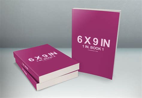 6 X 9 Book Series Presentation Mockup | Book Cover Design with 6X9 Book Template For Word ...