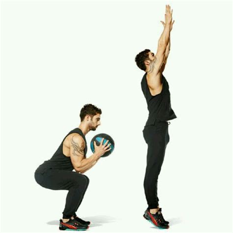 Medicine Ball Squat Throw To Sprint by Anthony Franklin - Exercise How ...