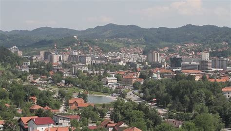 Tuzla, Bosnia and Herzegovina, Panoramic Stock Footage Video (100% ...