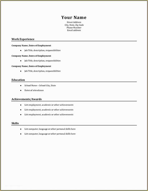 Free Google Docs Resume Templates Of Resume Template Resume Template ...