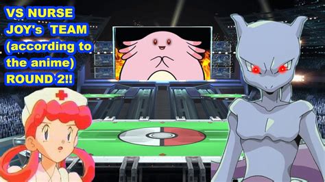 Pokemon Stadium - Mewtwo Battle - Round 2 - VS Nurse JOY's Team(according to the anime) - YouTube