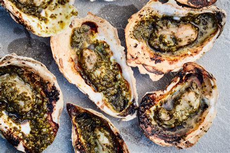Grilled Oysters With Lemony Garlic-Herb Butter Recipe - NYT Cooking
