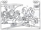 Speed Skating Coloring Pages sketch template