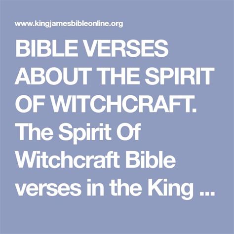 Powerful Bible Verses on Overcoming Witchcraft