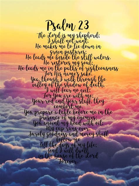 Psalm 23 Printable Pdf