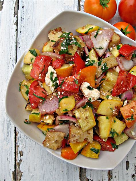 sweetsugarbean: Grilled Italian Bread Salad with Basil and Feta