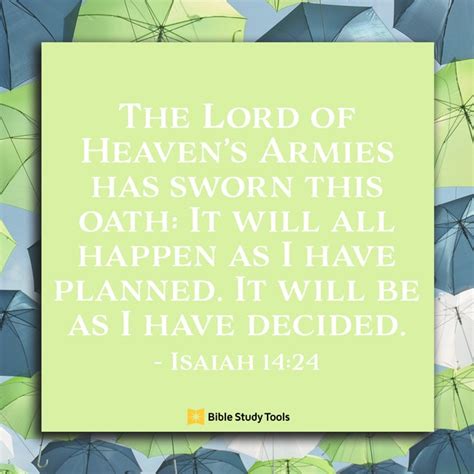 God's Sovereign Plan (Isaiah 14:24) - Your Daily Bible Verse - June 15 - Daily Devotional