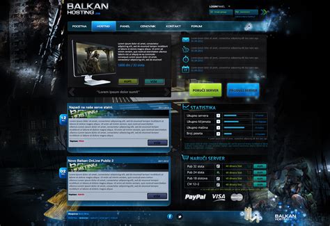 Game Hosting Template- SOLD by BorisWick on DeviantArt