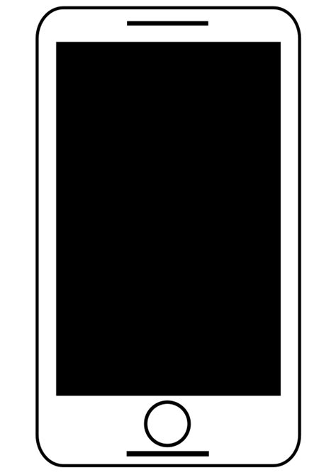 Smartphone - Tablet Black And White Free Clipart Icon - Openclipart