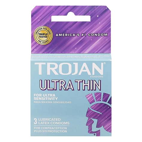 Trojan Ultra Thin Lubricated Condoms - Shop Sexual Wellness at H-E-B