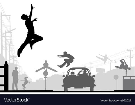 Parkour Royalty Free Vector Image - VectorStock