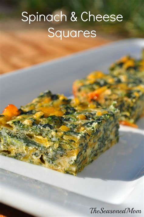 Spinach and Cheese Squares