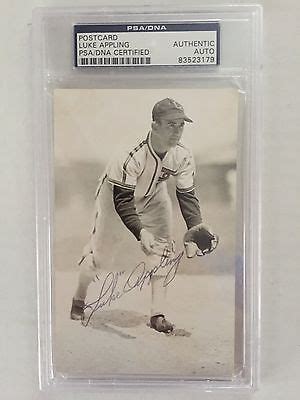 Luke Appling Autograph on Post Card PSA/DNA Certified - HOF White Sox ...