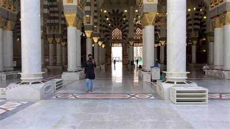 جولة جميلة داخل وخارج المسجد النبوي الشريف بعد رفع حظر حضور المصلين ...