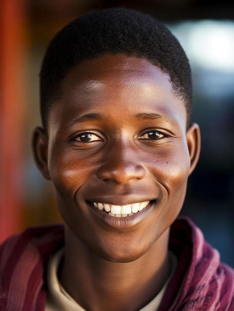 Premium AI Image | Portrait photo of south african teenage male ...