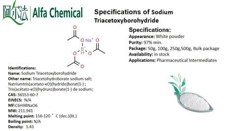 China Sodium Triacetoxyborohydride CAS NO: 56553-60-7 Manufacturers - Free Sample - Alfa Chemical