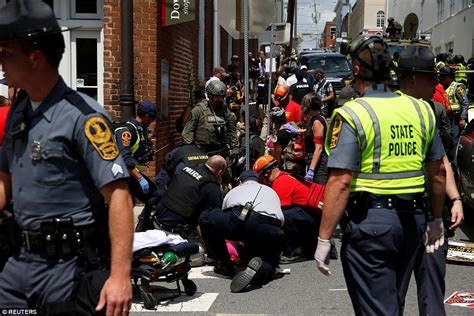 Charlottesville violence: woman killed and 19 hurt | Daily Mail Online