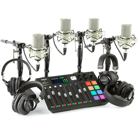 RODE RODECaster Pro 4-Person Podcasting Bundle With MXL990 & TH200X ...