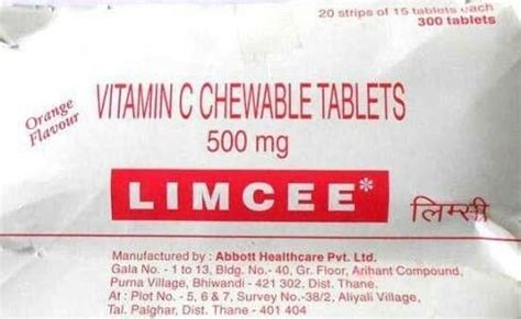 Limcee 500 mg Tablets at Price 1200 INR/Carton in Kolkata | Tirupati Pharma