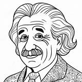 Albert Einstein Coloring Page 72502 58235 sketch template