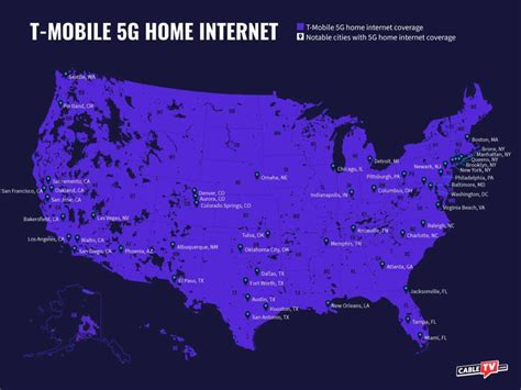 T-Mobile 5G Home Internet Availability Map | CableTV.com