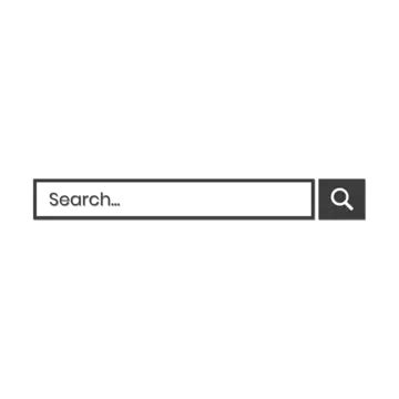 Black Google Search Box For Mobile Or Website Vector, Search Box, Search Bar, Search Box Bar PNG ...