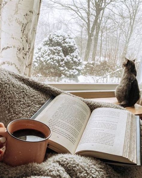 a cat sitting on top of a couch next to a book and cup of coffee