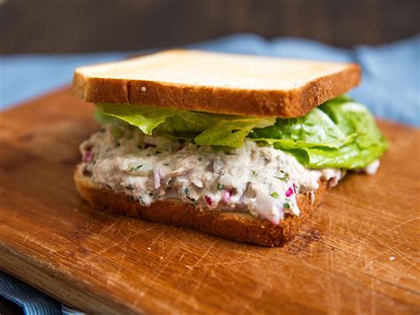 Classic Mayo-Dressed Tuna Salad Sandwiches Recipe