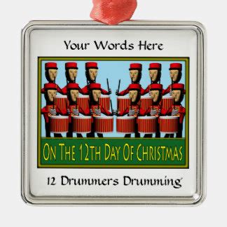 12 Drummers Drumming Gifts on Zazzle