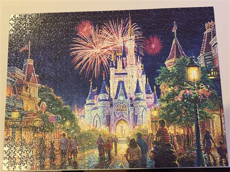 Main Street USA Walt Disney World Resort Castle Puzzle Thomas Kinkade ...