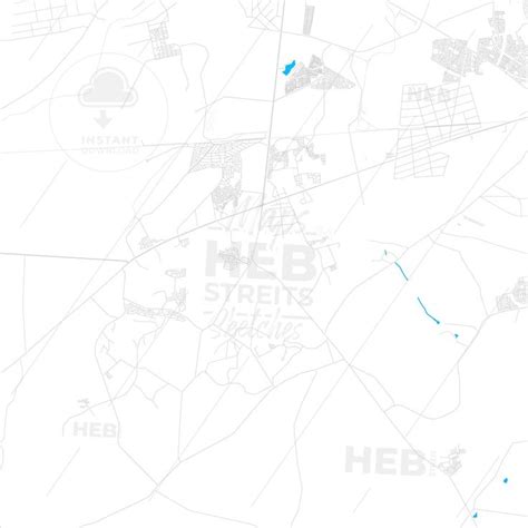 Westonaria, South Africa PDF vector map with water in focus ...