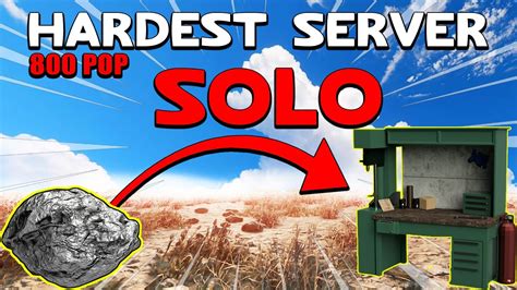 TRUE EXPERIENCE OF A SOLO ON RUST HARDEST SERVER BP WIPE! - YouTube