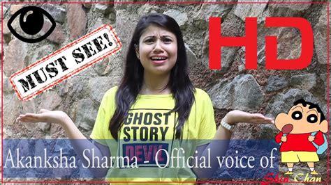 Real Voice Of Shinchan – Akanksha Sharma | Real Voice Behind Shinchan | Shin Chan HD - YouTube