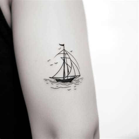 Premium AI Image | Sailing Ship tattoo design Generative AI